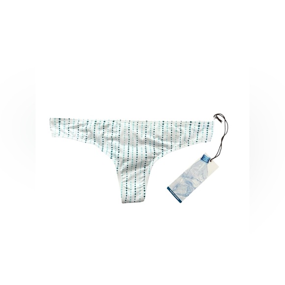 Pucker Women's Blue Striped Bikini Bottom - Picture 1 of 7